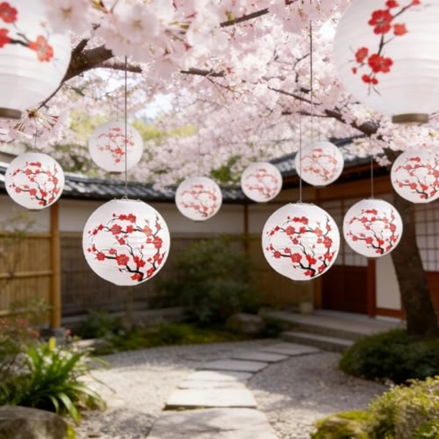 6 قطع من فوانيس الورق الصينية  - مراجعة Japanese Lantern Paper وسعره