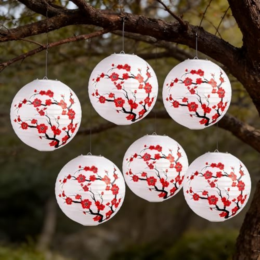 6 قطع من فوانيس الورق الصينية  - مراجعة Japanese Lantern Paper وسعره